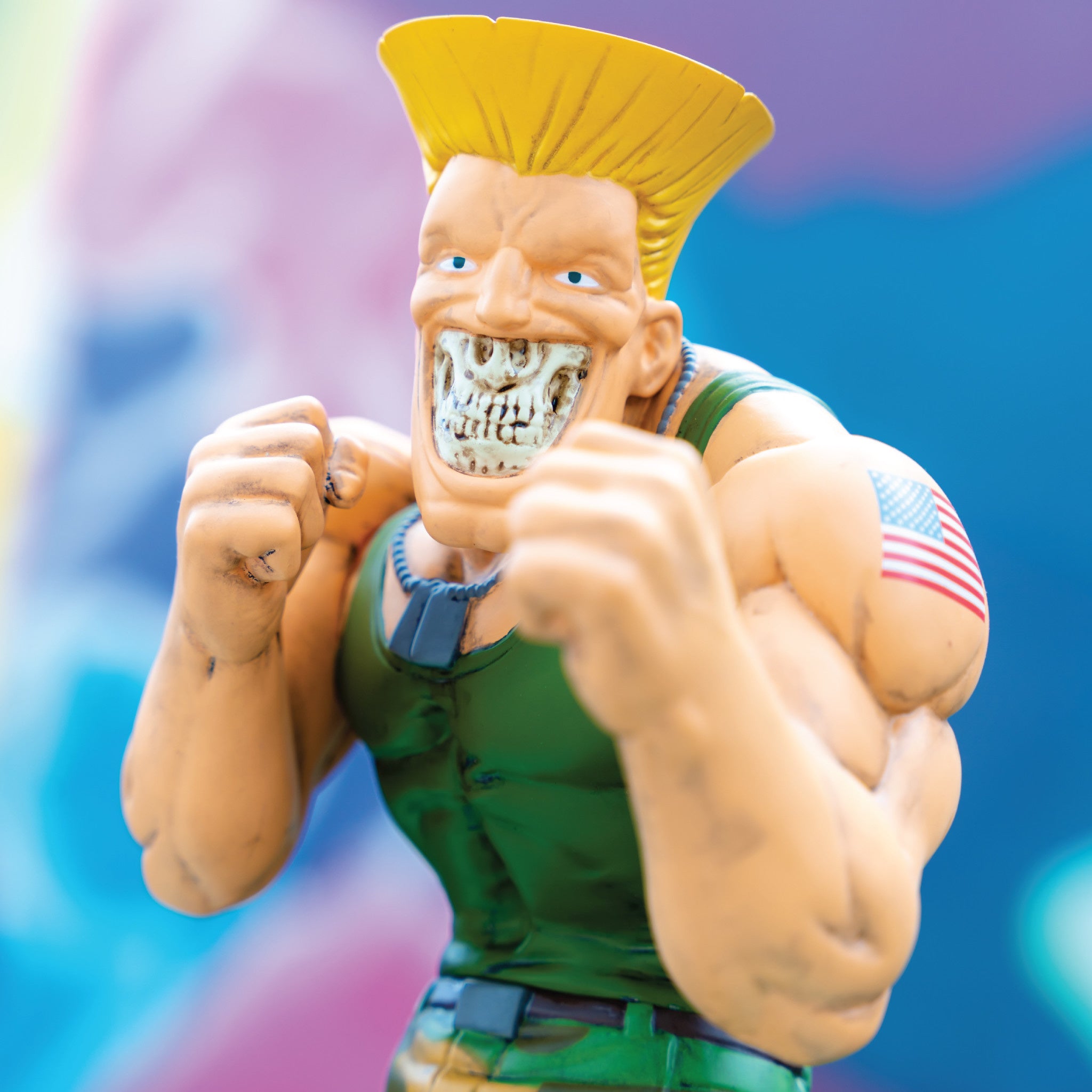 Ron English Street Fighter Guile Figure - Wynwood Walls Shop