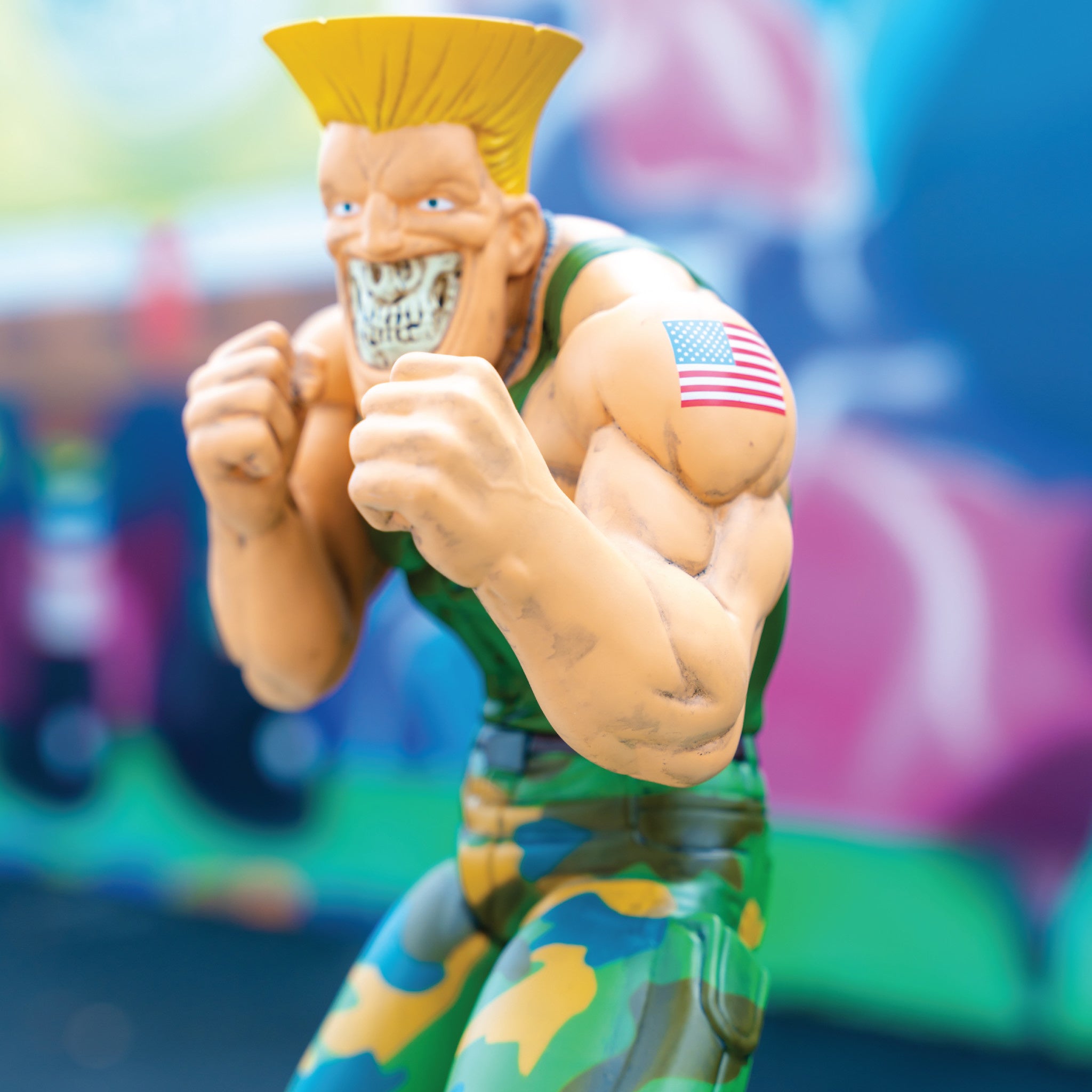Ron English Street Fighter Guile Figure - Wynwood Walls Shop