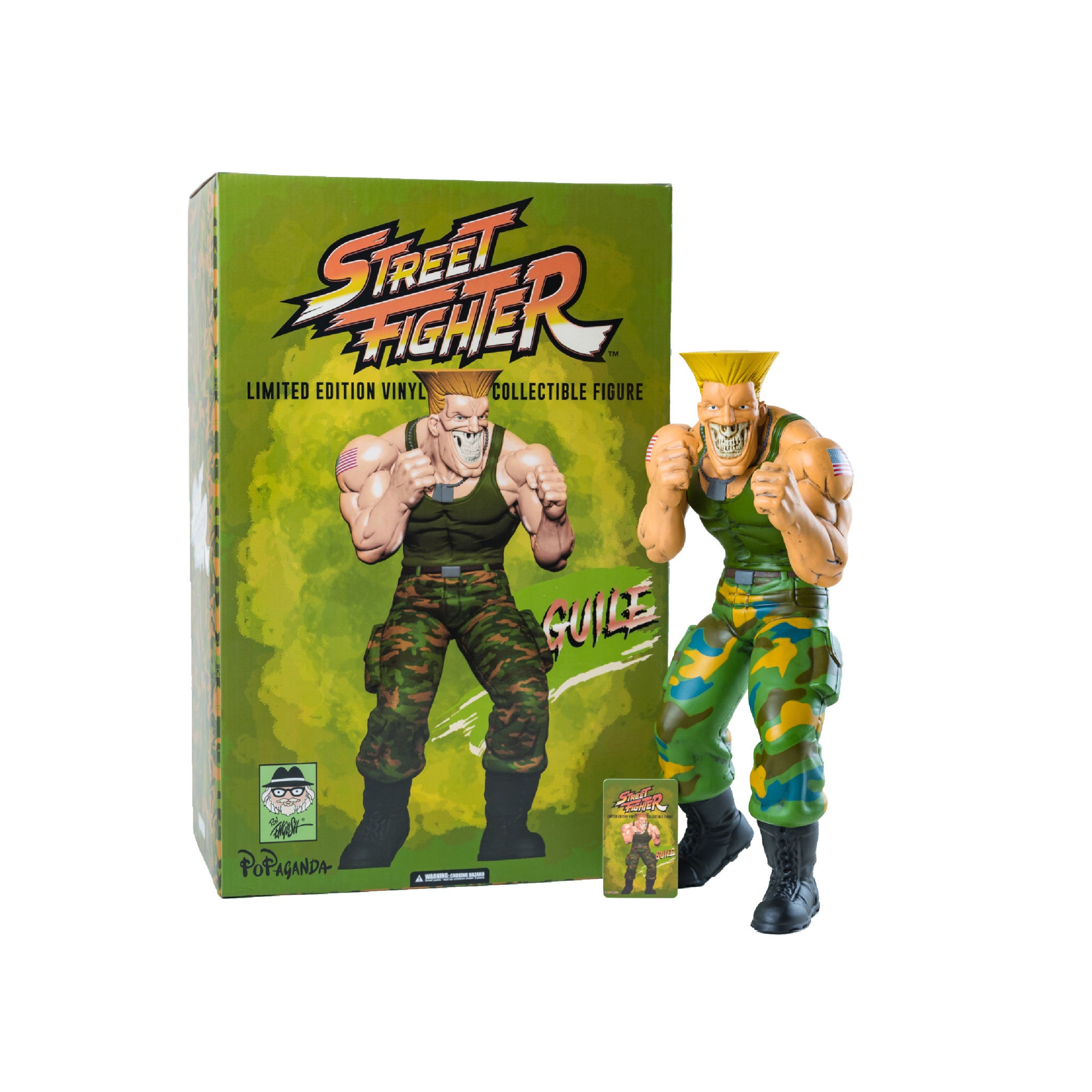 Ron English Street Fighter Guile Figure - Wynwood Walls Shop