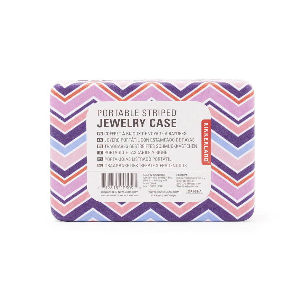Striped Travel Jewelry Case - Wynwood Walls Shop