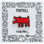 Keith Haring BARKING DOG Red Pin