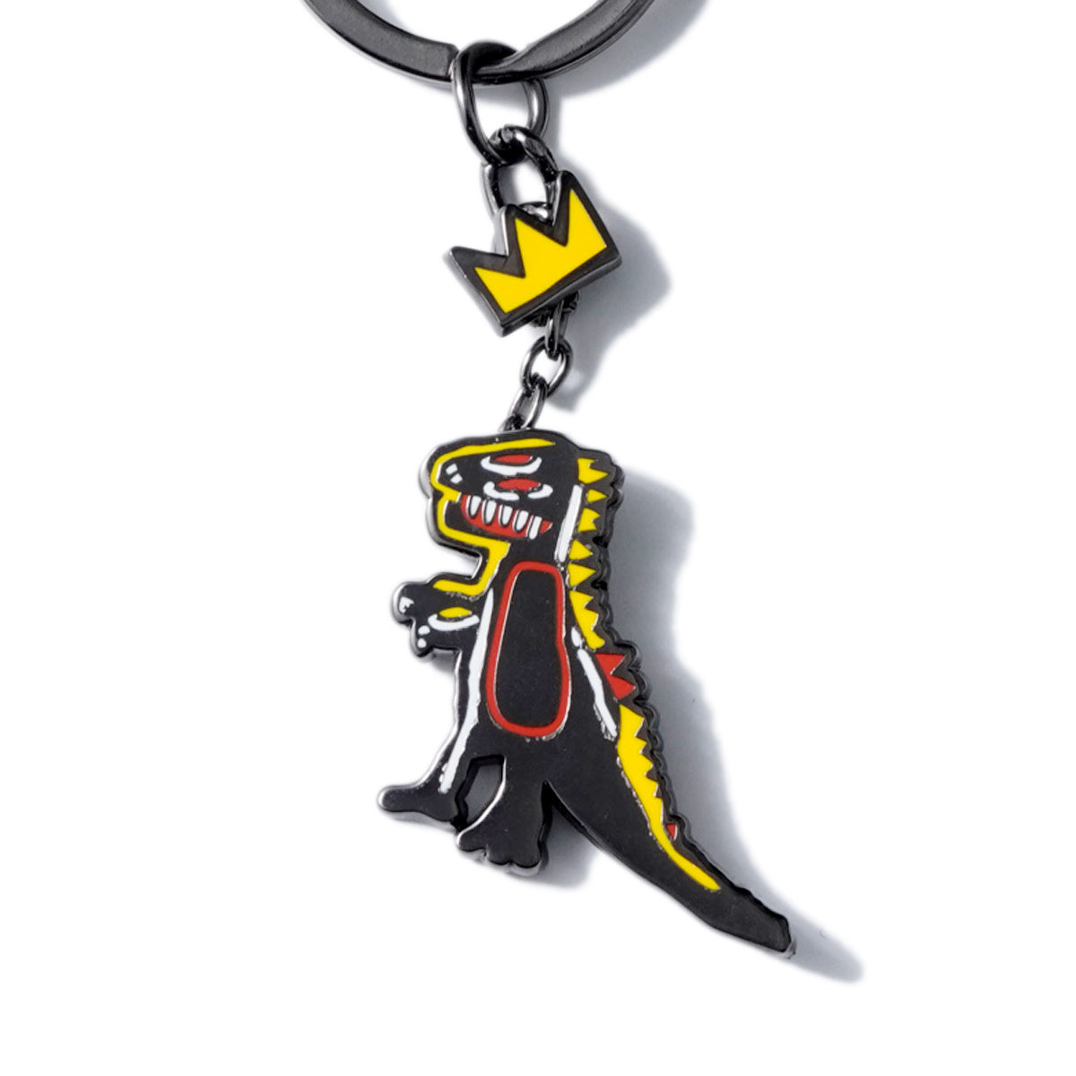 Jean-Michel Basquiat - Crowned T-Rex Keychain - Wynwood Walls Shop