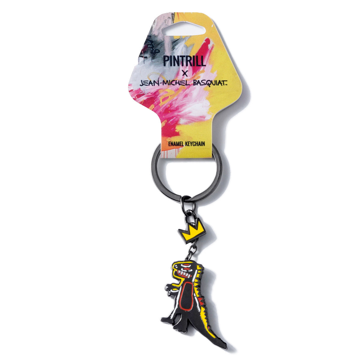 Jean-Michel Basquiat - Crowned T-Rex Keychain - Wynwood Walls Shop
