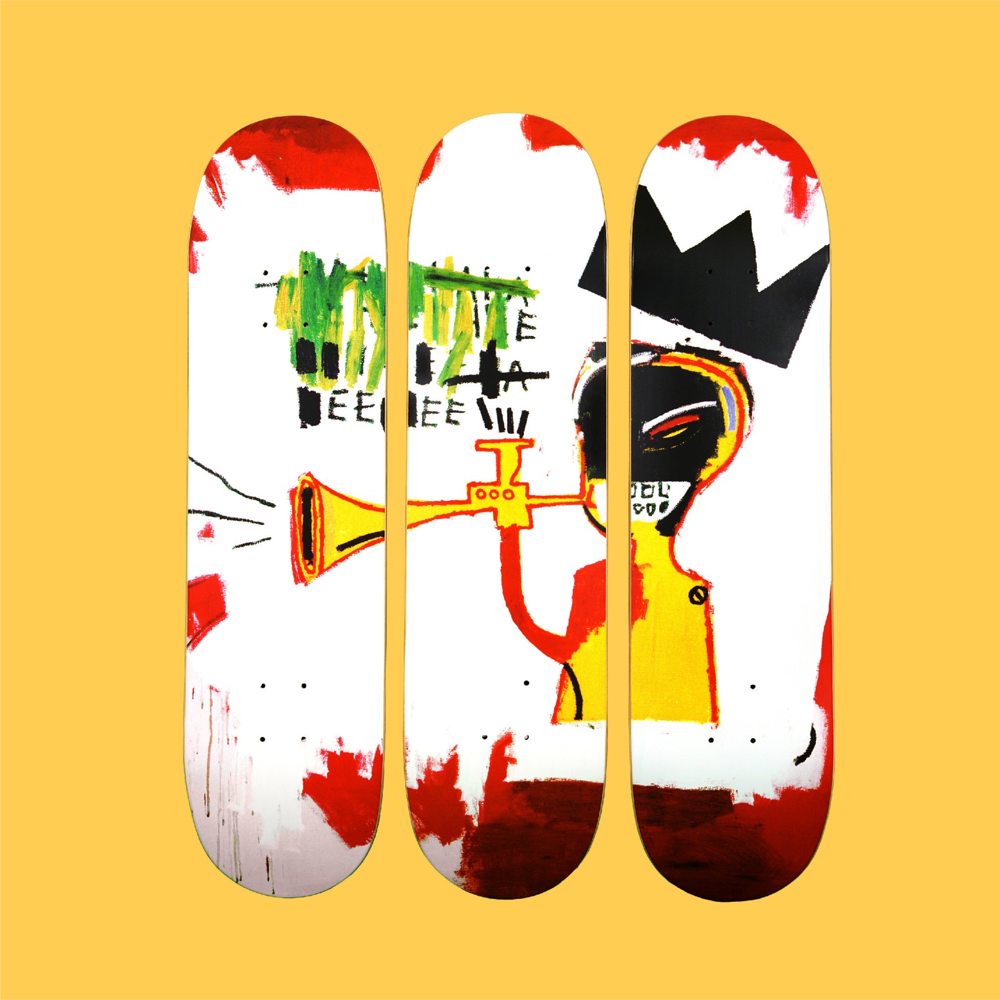 Jean-Michel Basquiat Trumpet Skate Deck - Wynwood Walls Shop