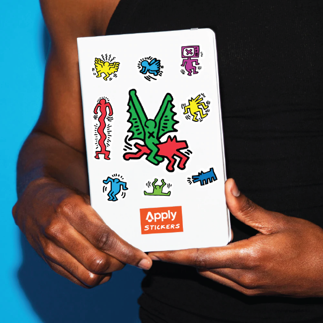 Keith Haring Flight Sticker Sheet 7x7 - Wynwood Walls Shop