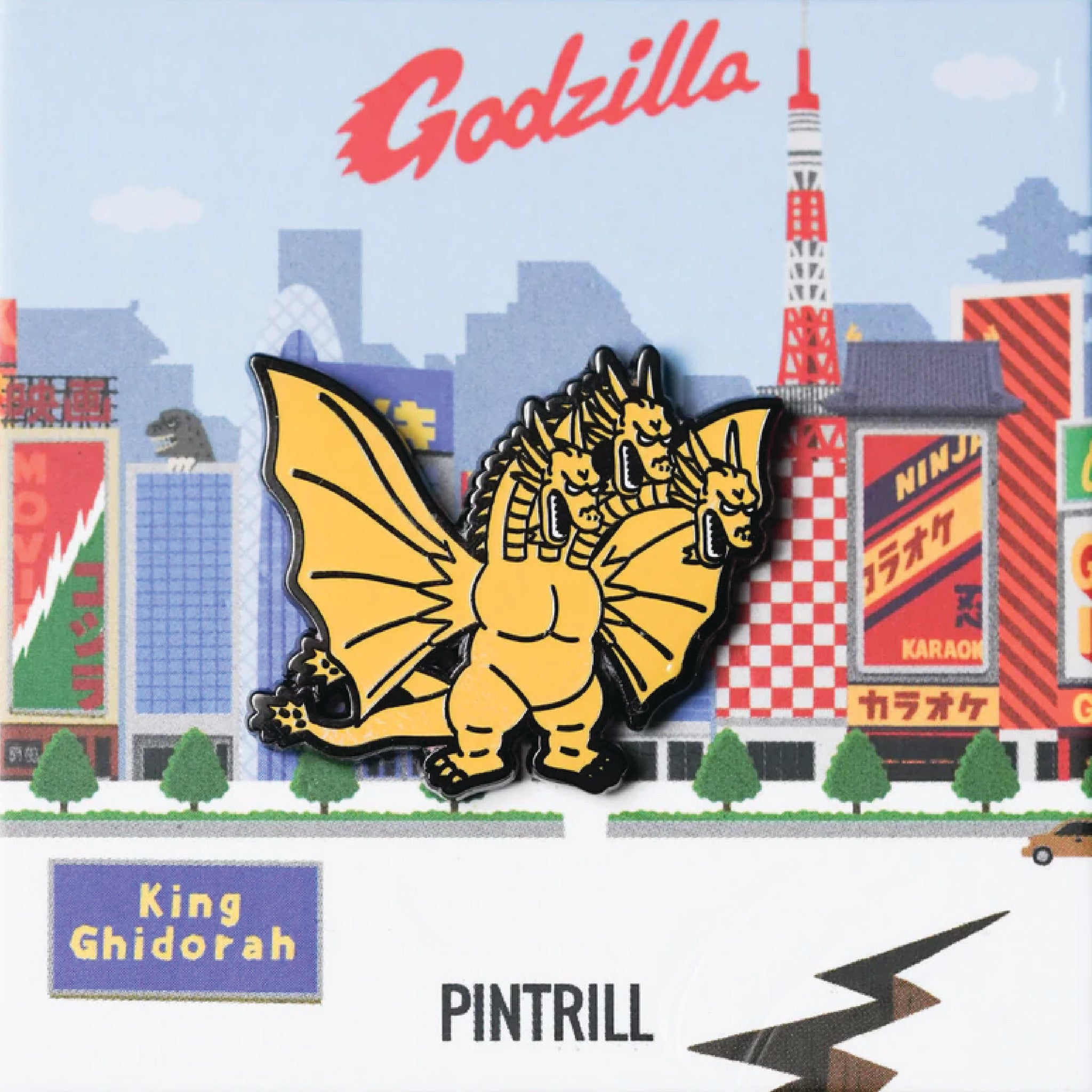 Godzilla - Series 4 King Ghidorah Pin - Wynwood Walls Shop