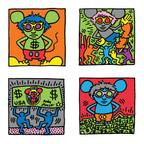 Keith Haring Andy Mouse Sticker Sheet - Wynwood Walls Shop
