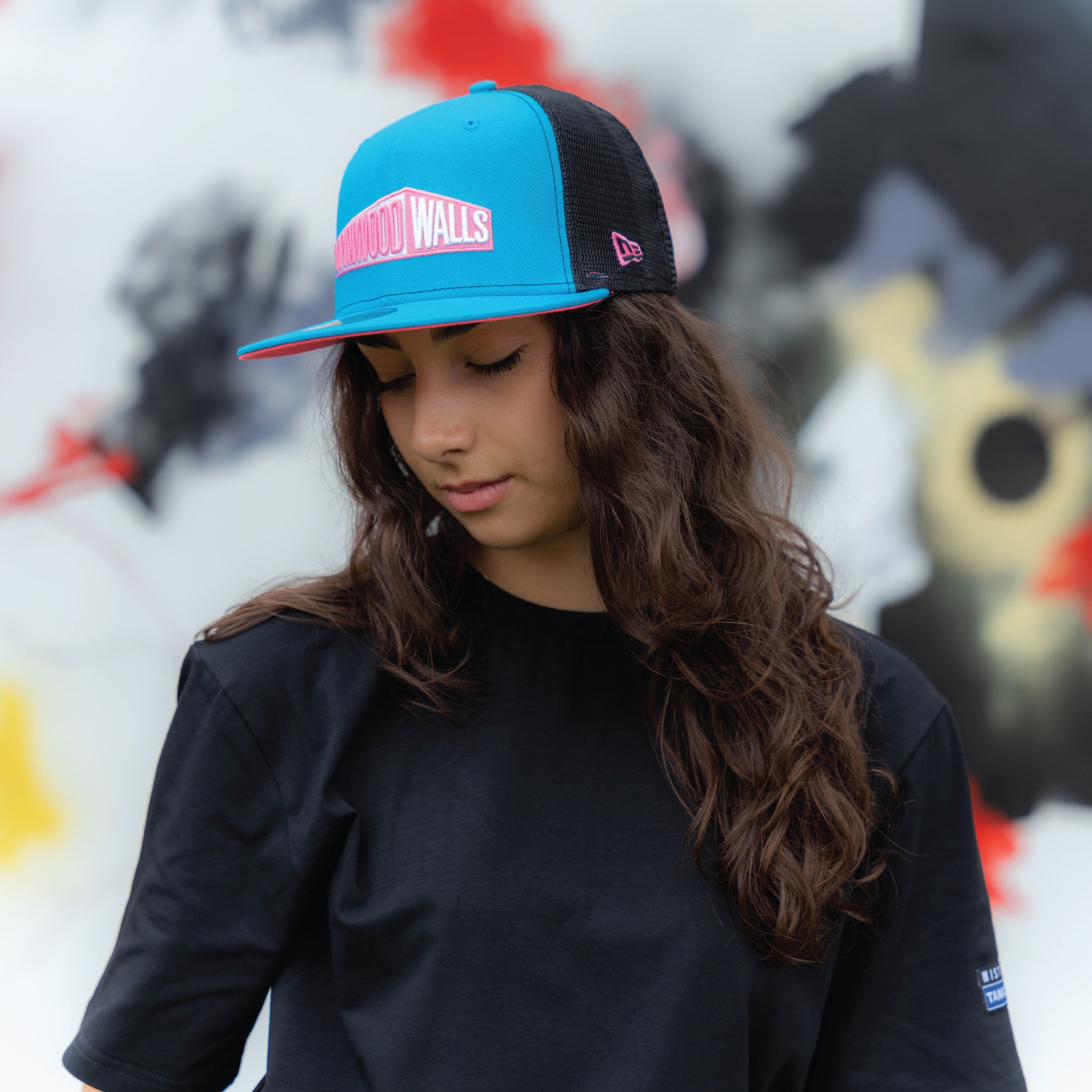 New Era x Wynwood Walls 9FIFTY Trucker Vice Blue - Wynwood Walls Shop