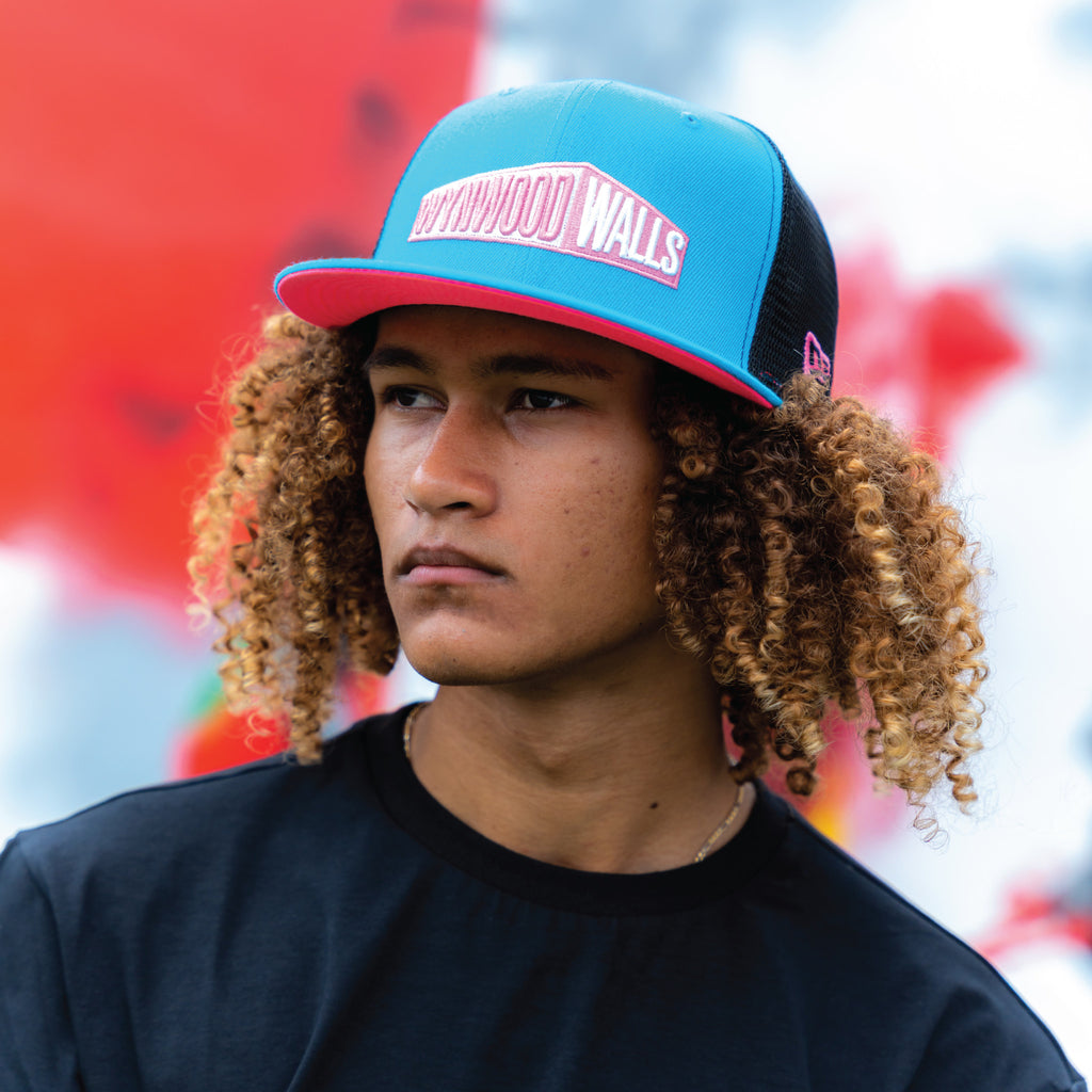 New Era x Wynwood Walls 9FIFTY Trucker Vice Blue - Wynwood Walls Shop