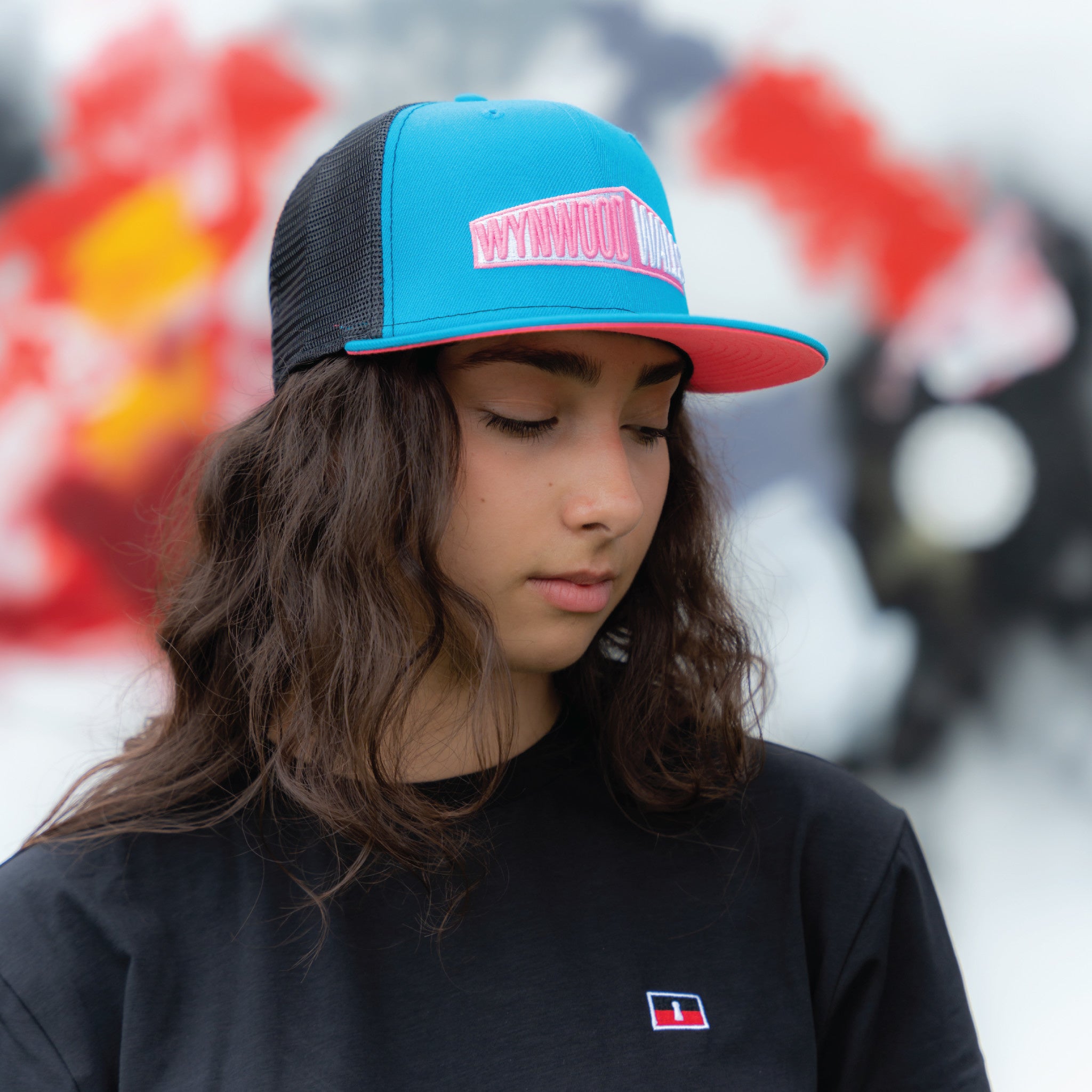 New Era x Wynwood Walls 9FIFTY Trucker Vice Blue - Wynwood Walls Shop