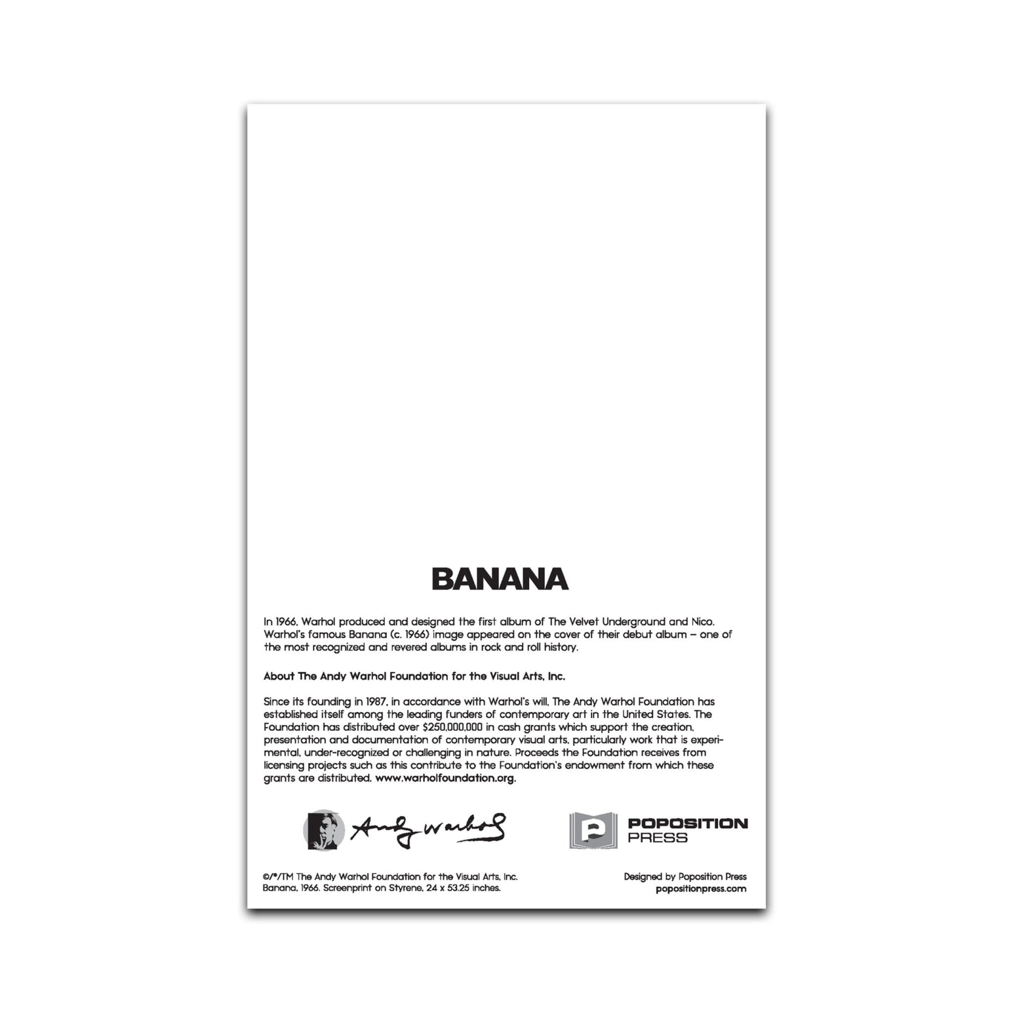 Andy Warhol BANANA Pop Up Card - Wynwood Walls Shop