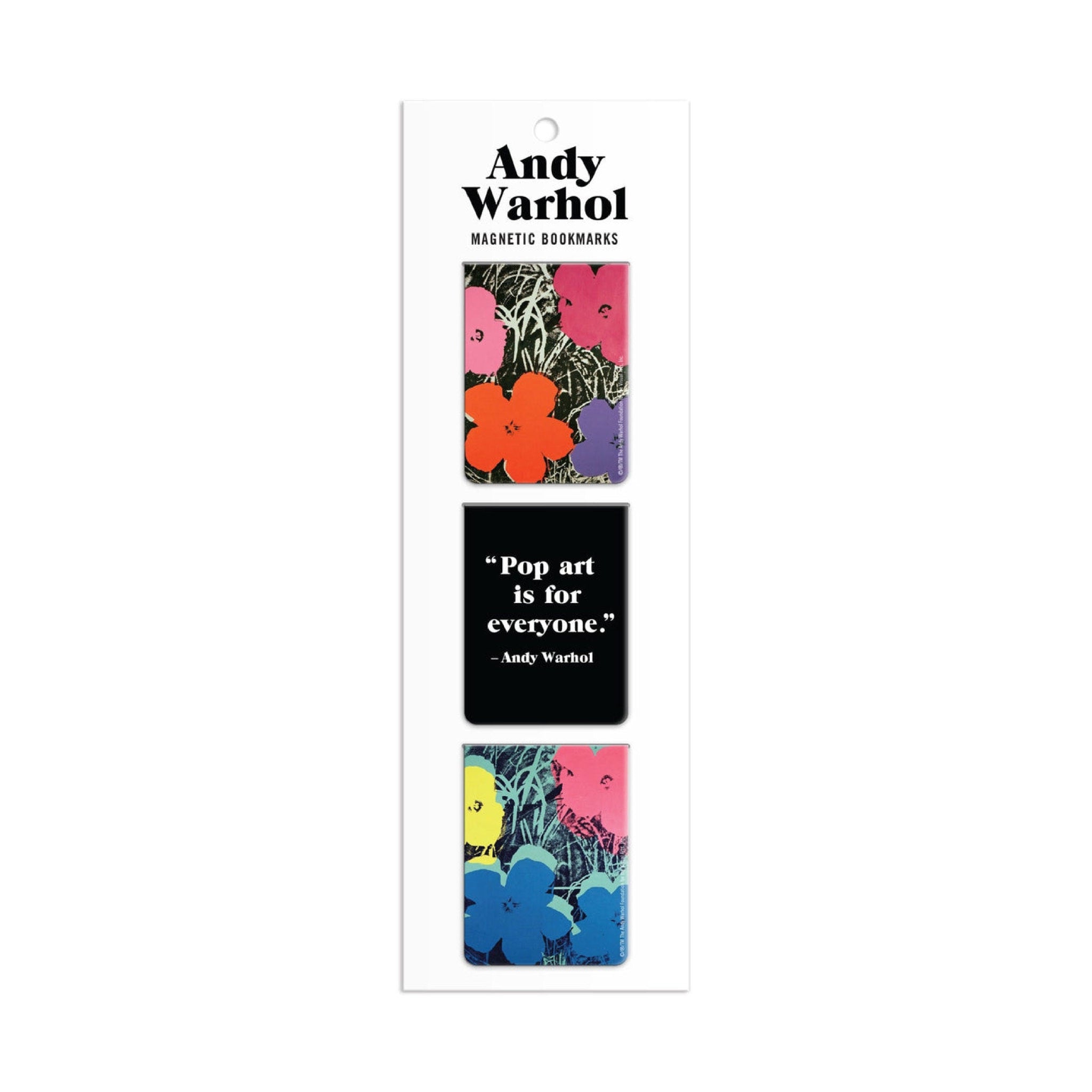 Andy Warhol Flowers Magnetic Bookmarks - Wynwood Walls Shop