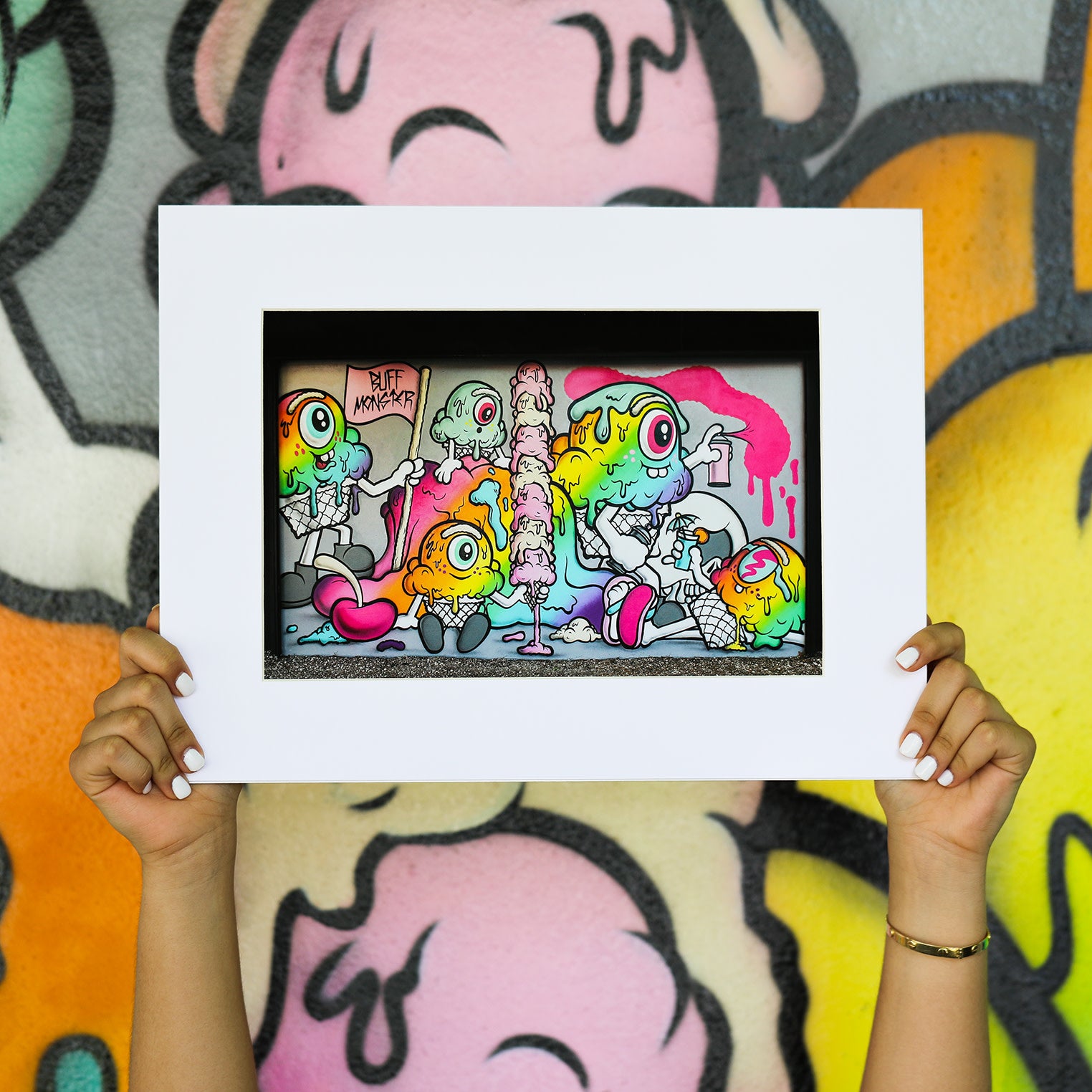 絵画 Buff Monster silkscreen Buff Monster - Branded Arts