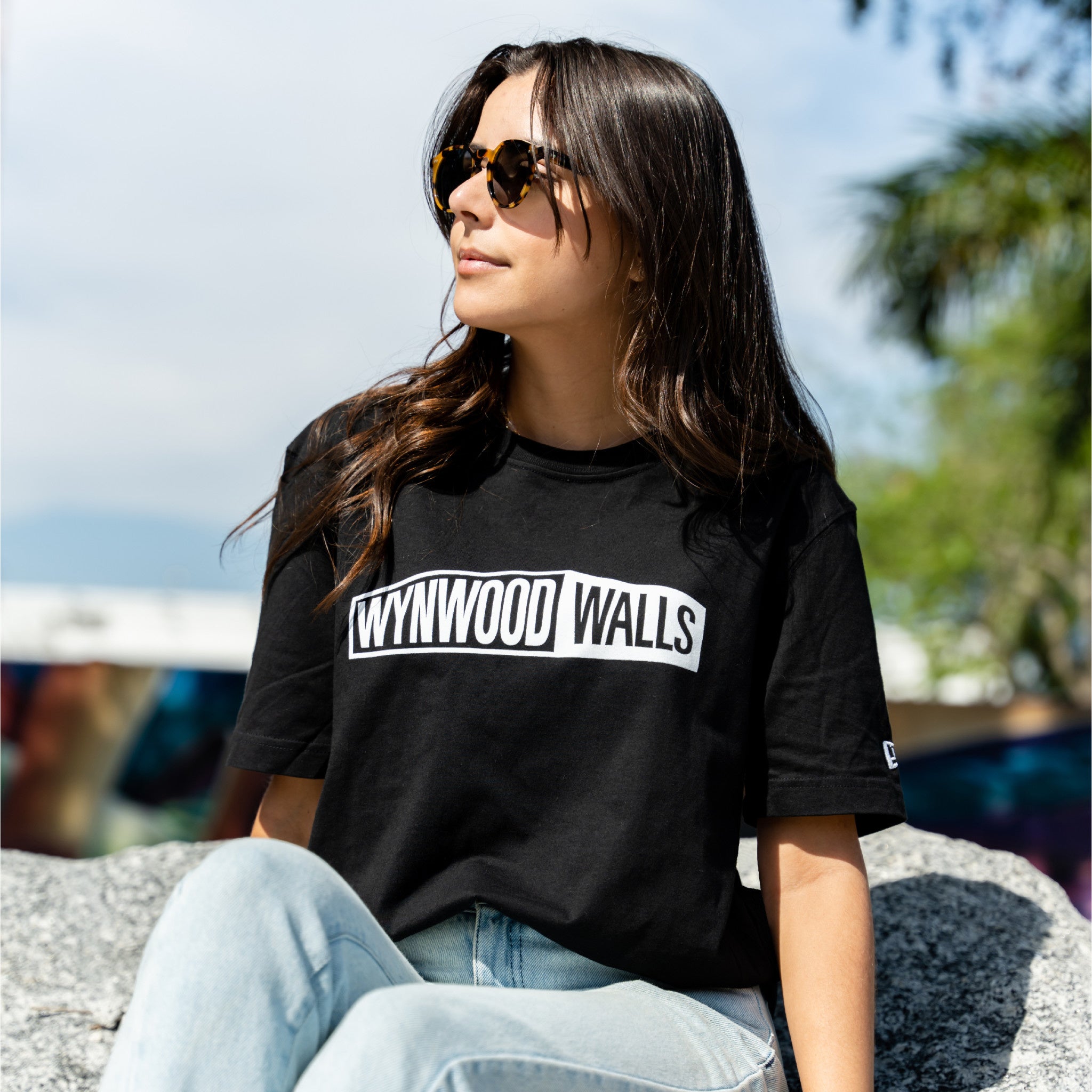 Wynwood Walls x New Era Men's Jersey crew Black Medium Secondary image