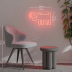 Barking Dog by Keith Haring - LED Neon Sign