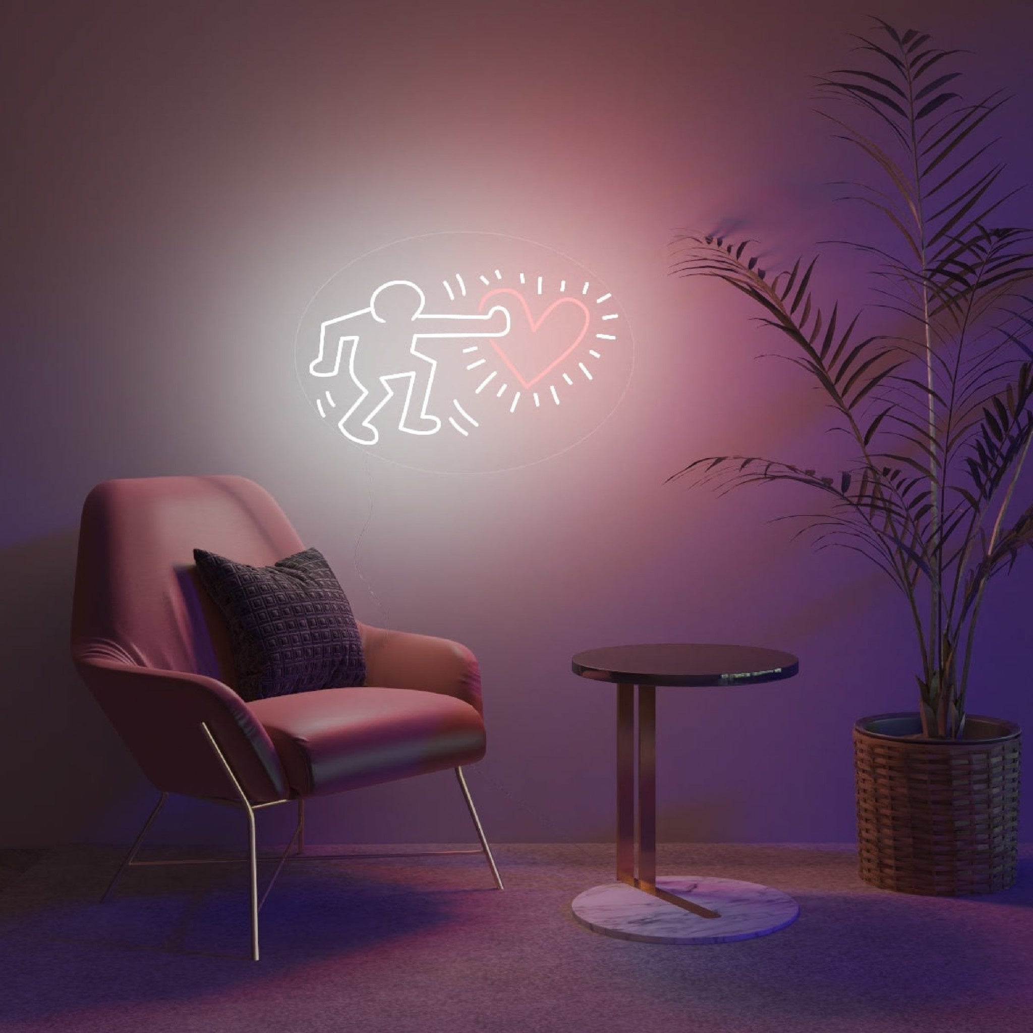 Send Love by Keith Haring - LED Neon Sign