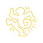 Twisted Man by Keith Haring - LED Neon Sign