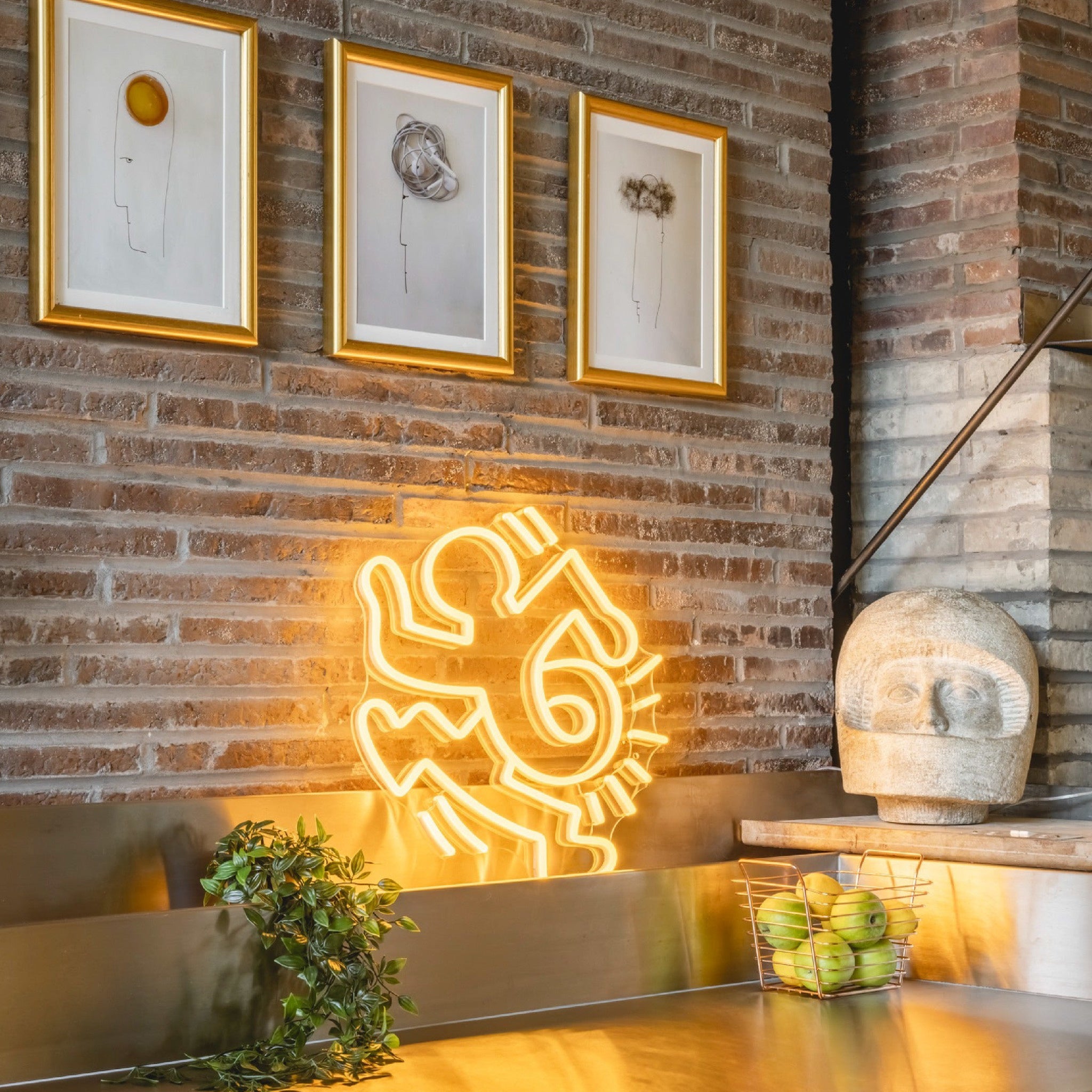 Twisted Man by Keith Haring - LED Neon Sign