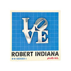 Robert Indiana LOVE Silver Pin