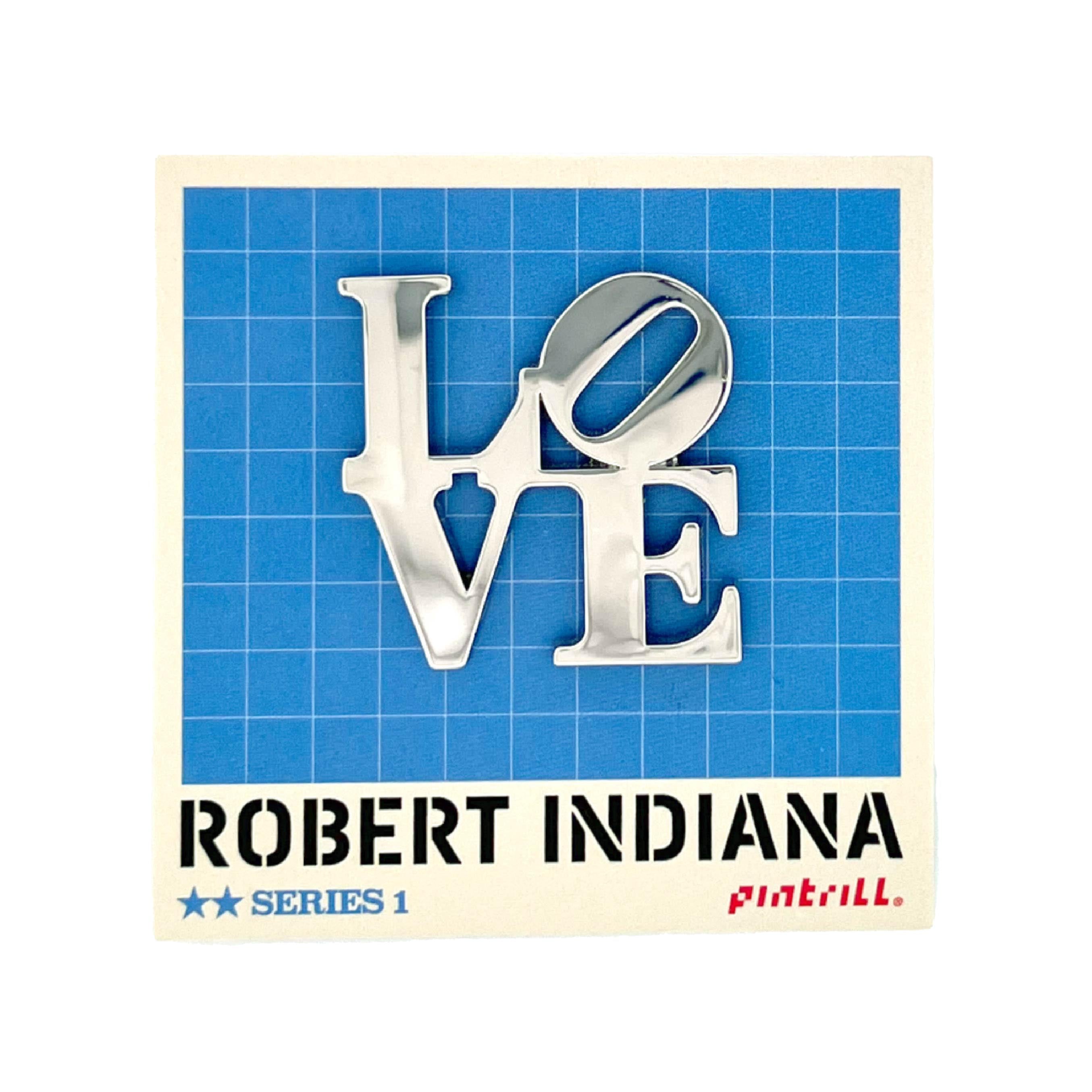 Robert Indiana LOVE Silver Pin