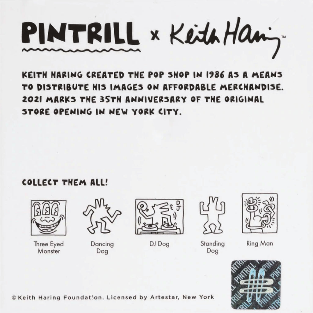 Keith Haring POP SHOP - THREE EYED MONSTER Purple Pin