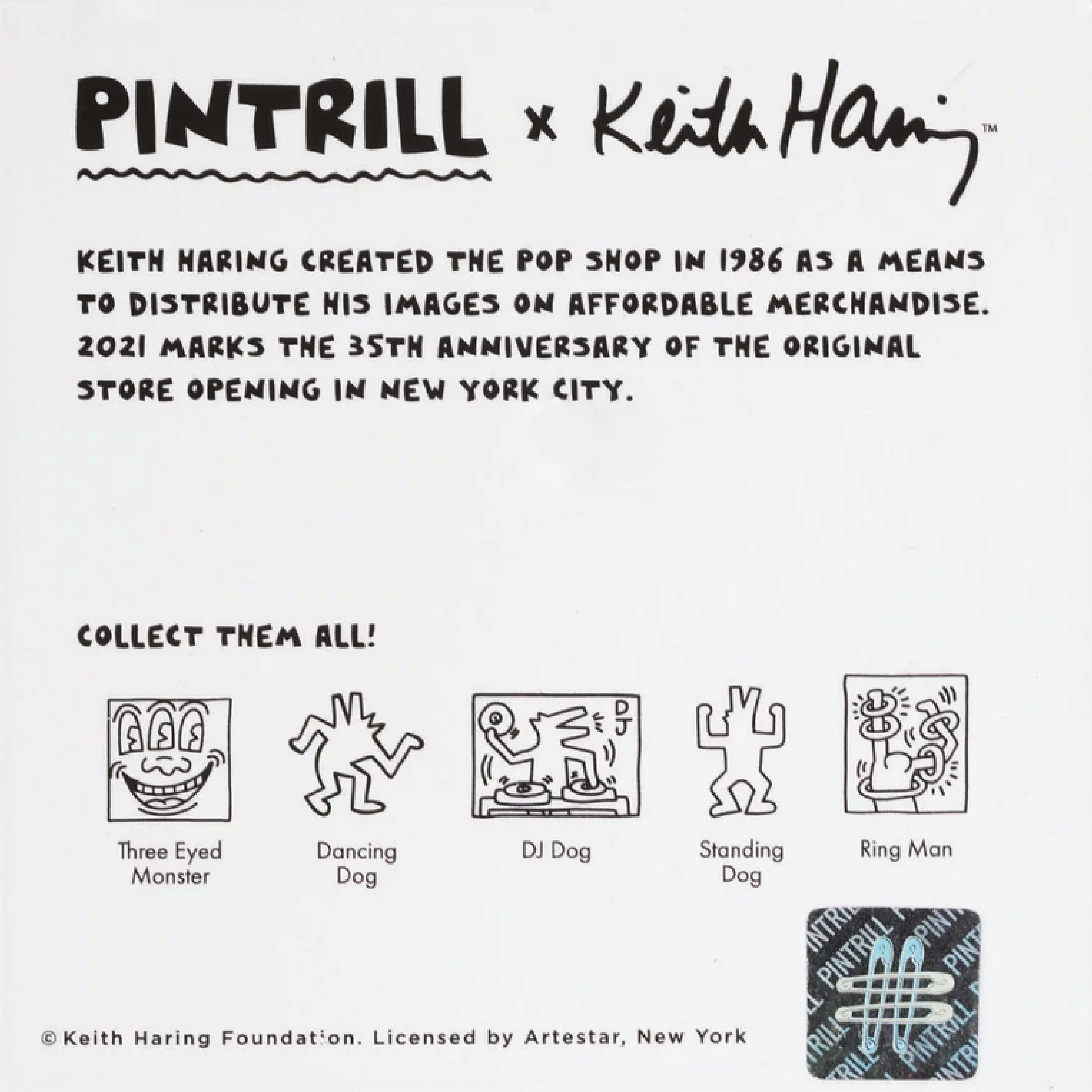 Keith Haring POP SHOP - THREE EYED MONSTER Purple Pin